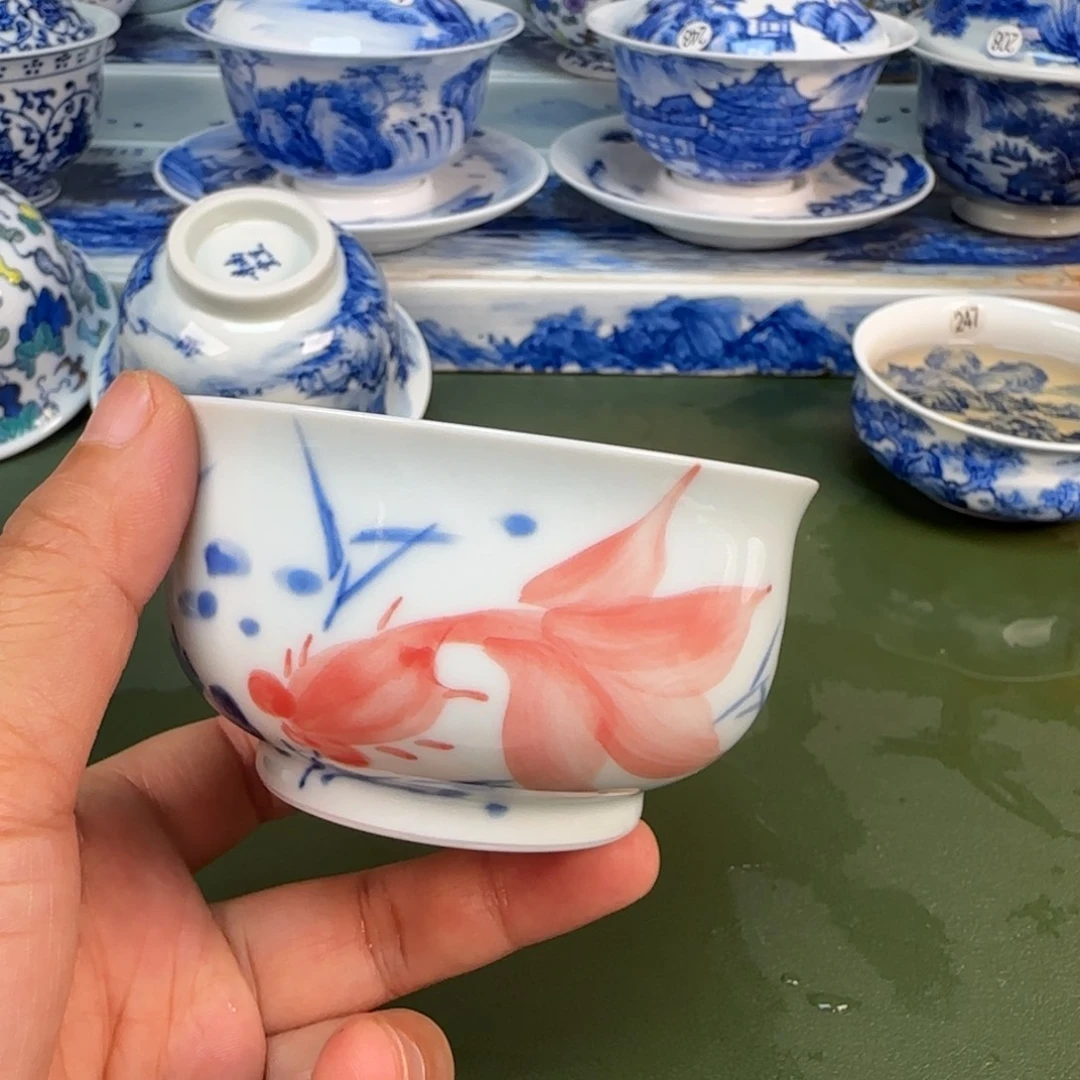 景德镇纯手绘茶具圆圆203.