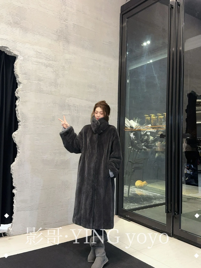 【YINGYOYO】影哥「阿勒泰」经典百搭水貂天鹅绒整貂25093