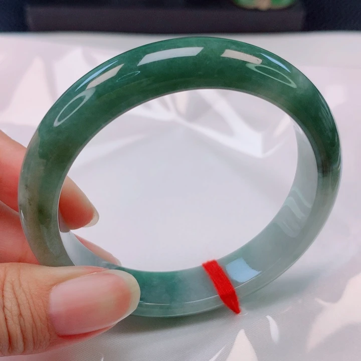 未镶嵌手镯翡翠55圈