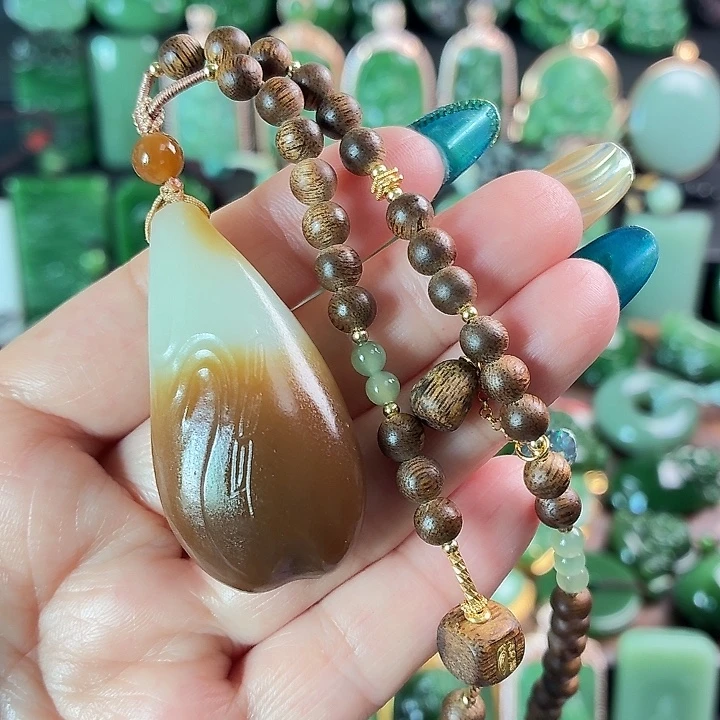 和田玉未镶嵌挂件