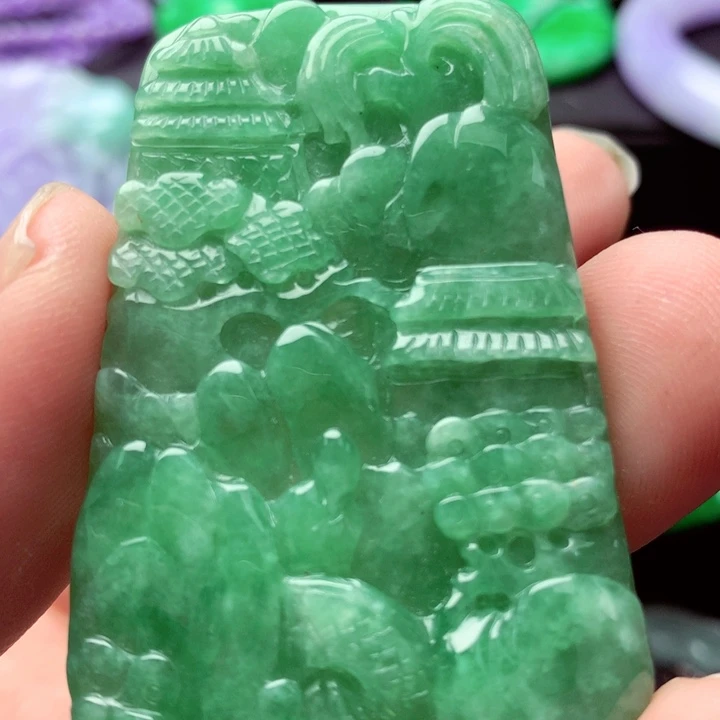 翡翠未镶嵌吊坠(不含链)