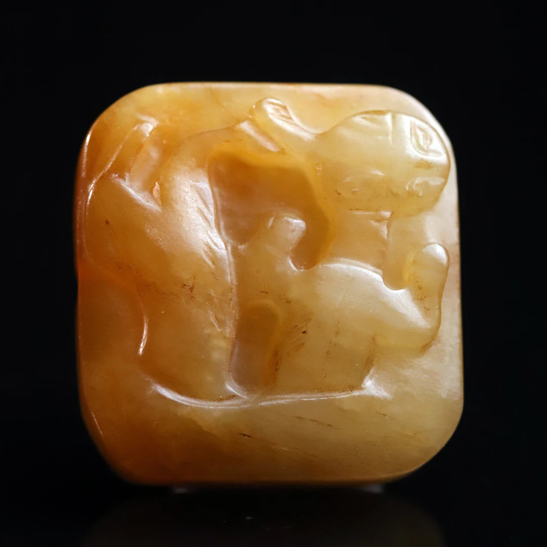 旧藏和田玉龙纹背云-NX