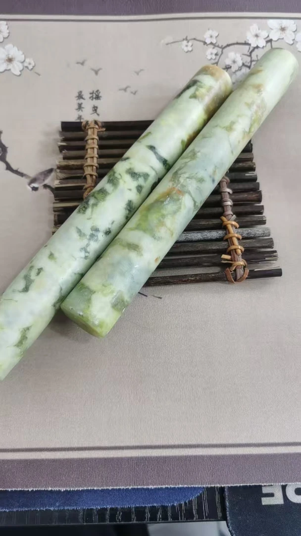 天然岫玉擀面杖多样式发货随机发一