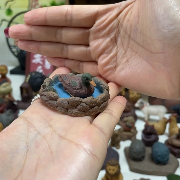小***刘茶宠紫砂紫砂水池鸭子