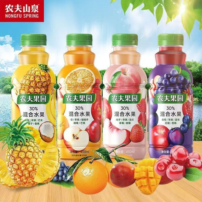 【临期】农夫果园混合水果450ml果疏汁桃苹山楂葡萄凤梨橙汁