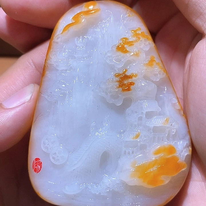 和田玉未镶嵌颈饰L8