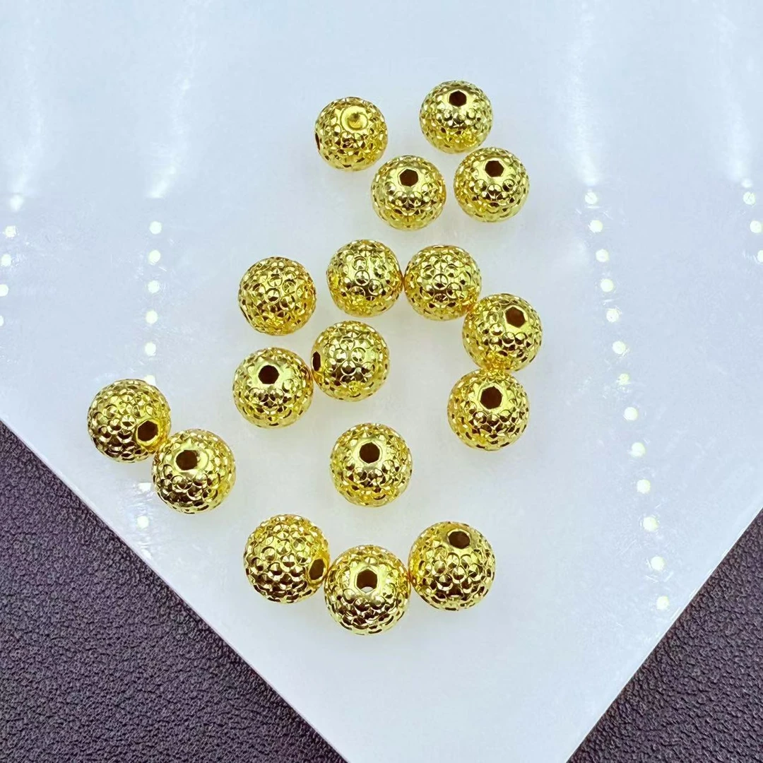 925银银制品 「戴琴珠宝」FR5989-银8mm左右单珠配饰（多样性发其一）