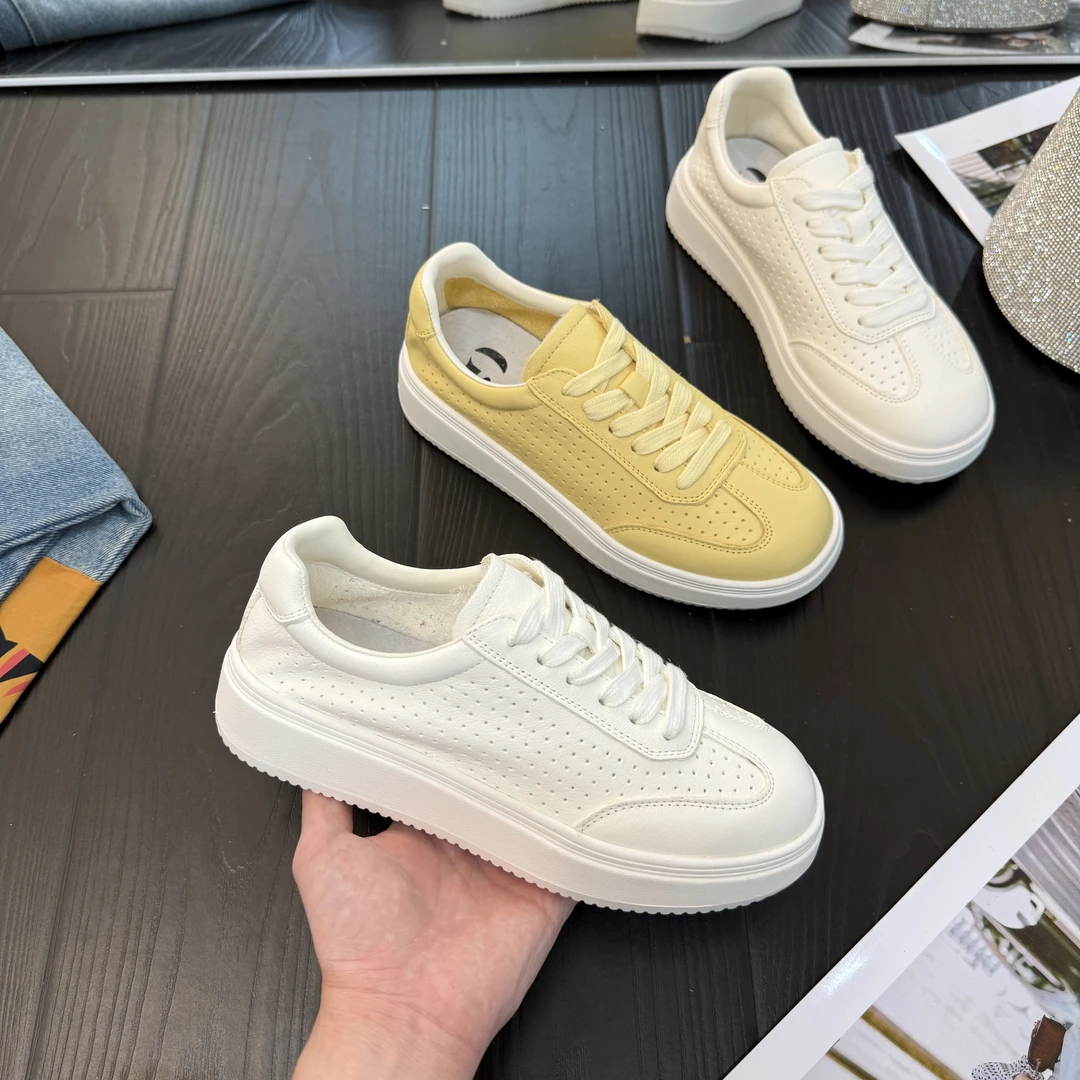 IG/IGY增高4CM2025夏季新款轻奢爆款小白鞋百搭休闲透气女鞋6323