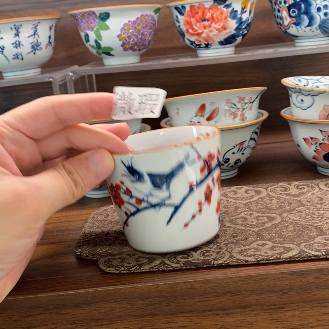 微瑕釉下彩纯手绘