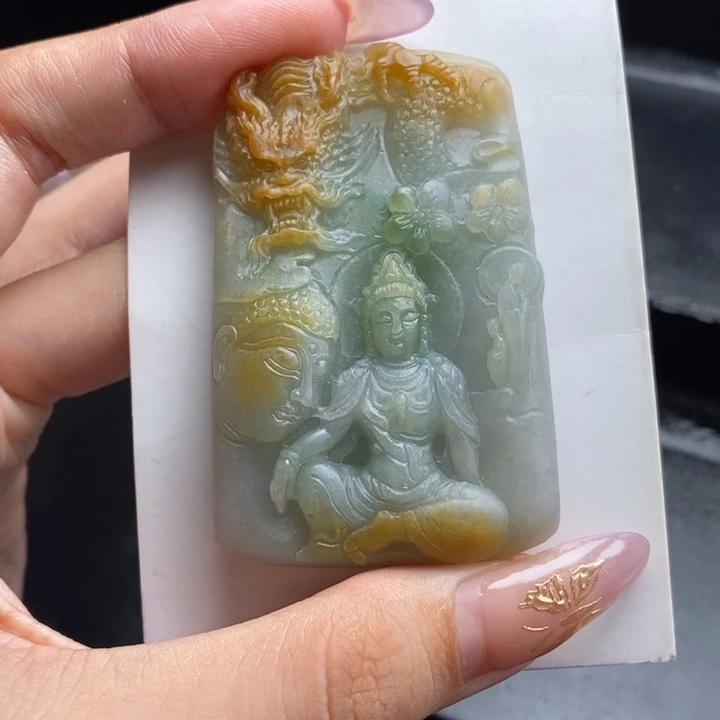 一***求定制翡翠未镶嵌御龙观音