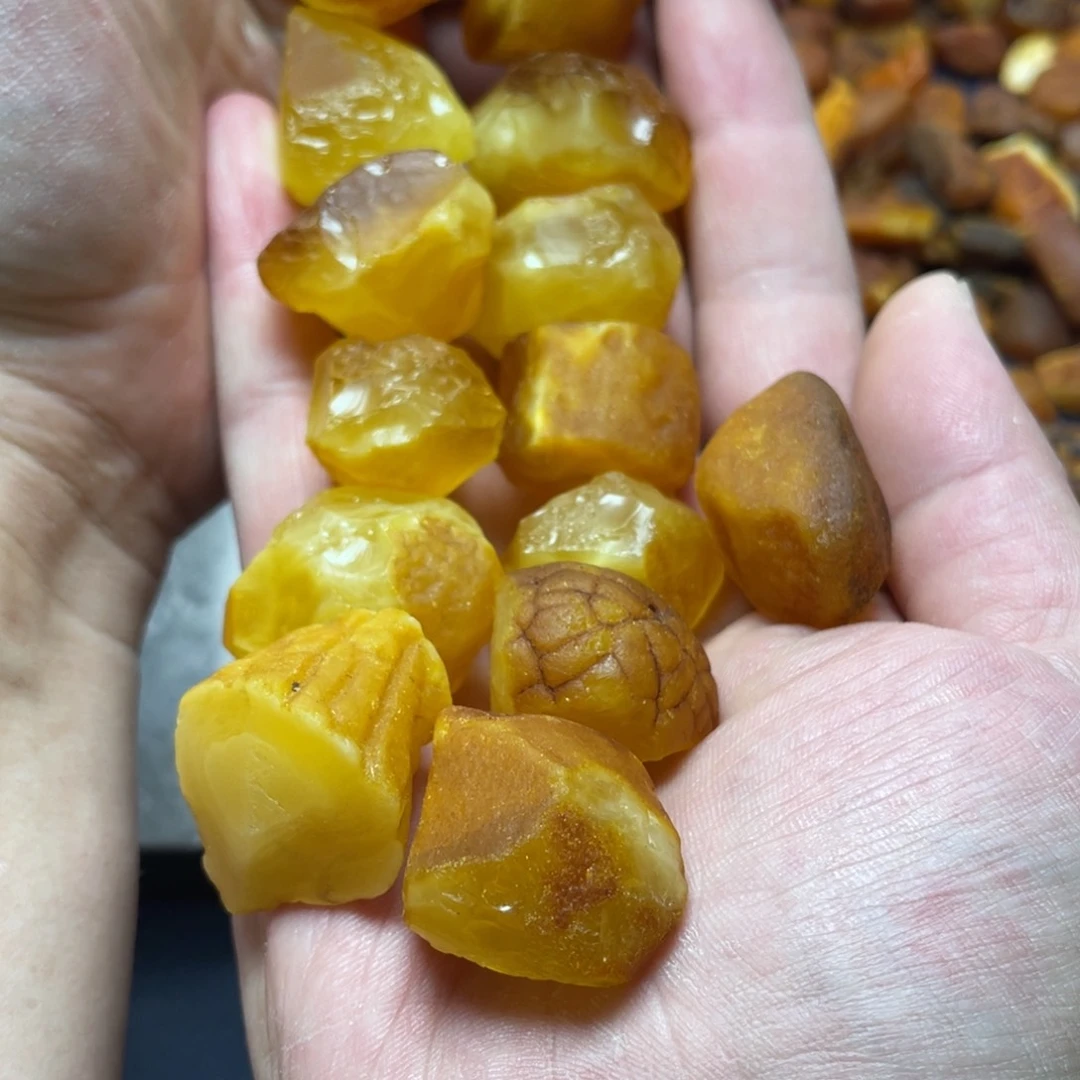 定制琥珀未镶嵌可*蜜蜡珠子