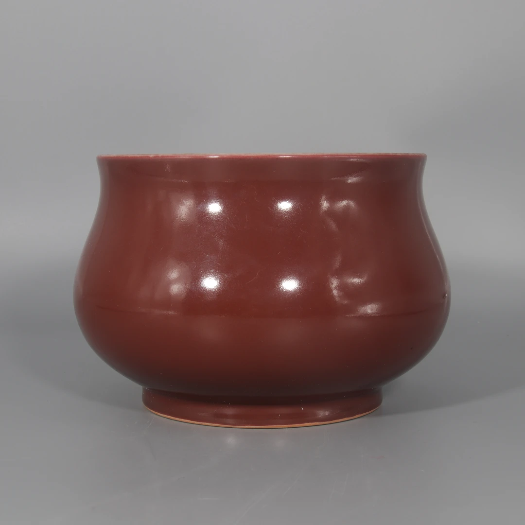 红釉笔洗     H412-293