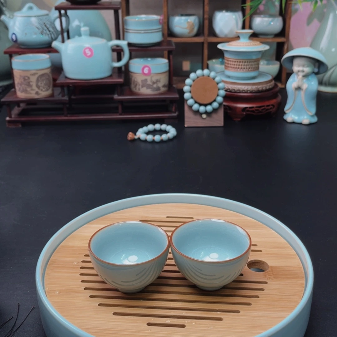 【闪购商品】汝州单壶，壶，天青微蓝，高品