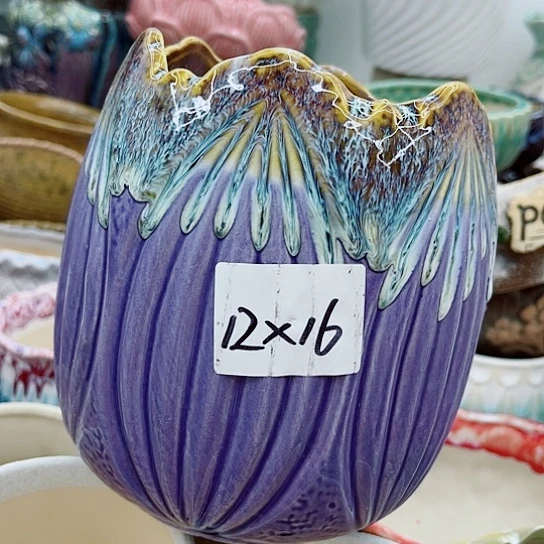 多肉绿植陶瓷花盆9.9包邮