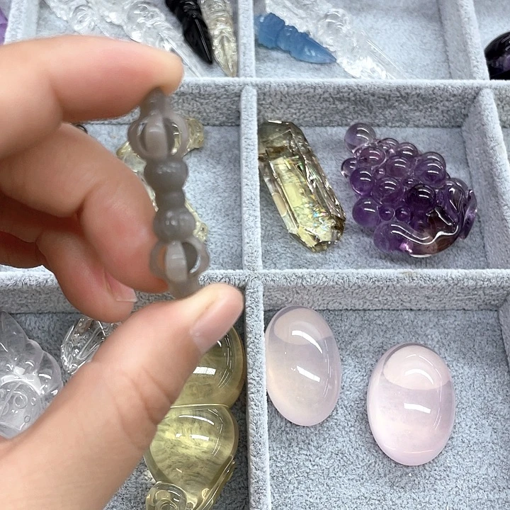 珠宝半成品水晶未镶嵌