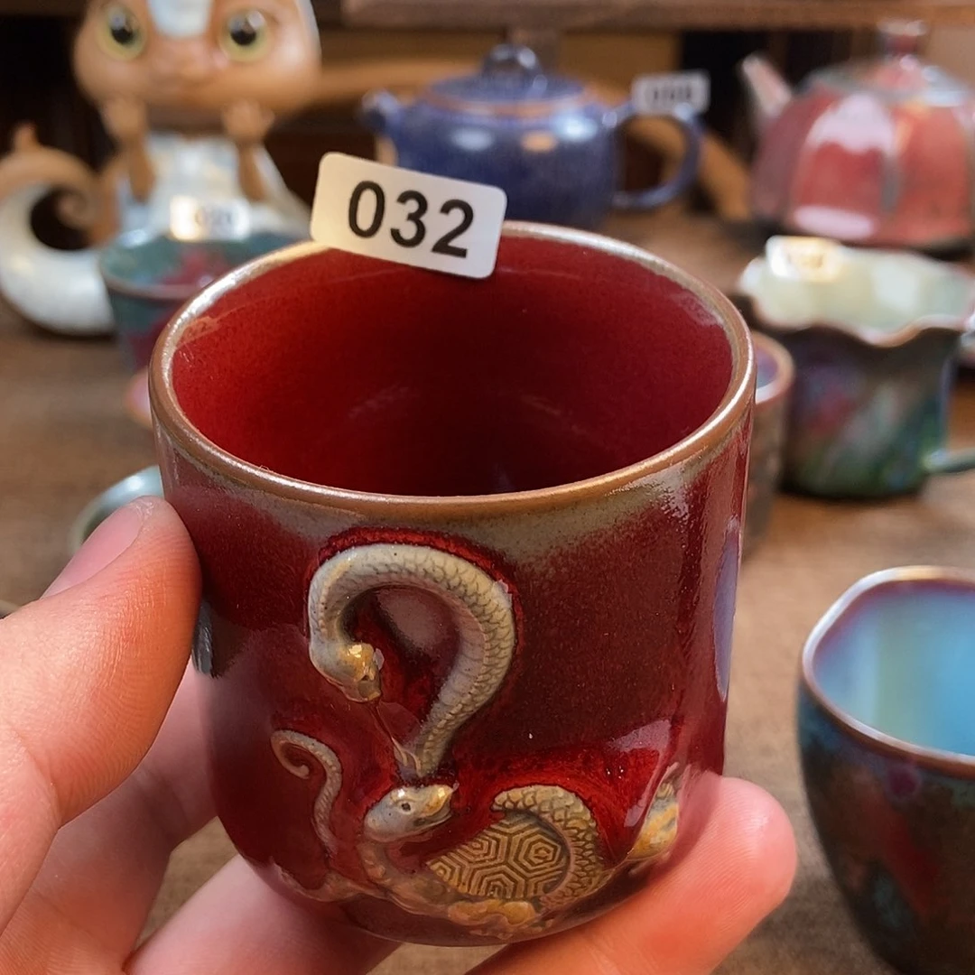 瓷片猛****腿钧瓷摆件摆件摆件摆件