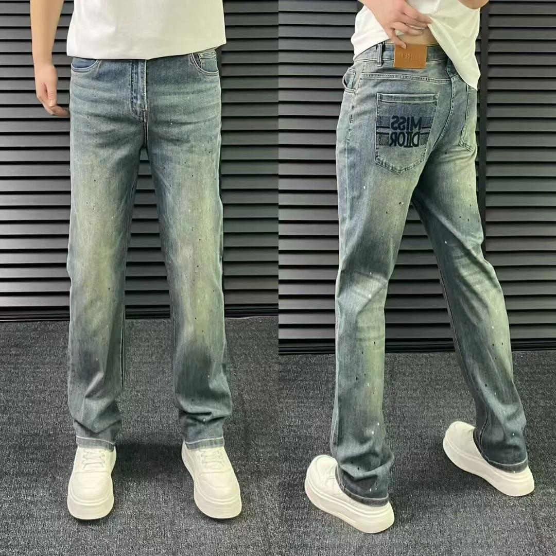 成熟夏季牛仔裤复古休闲薄款裤子男款直筒宽松春夏美式高街时尚