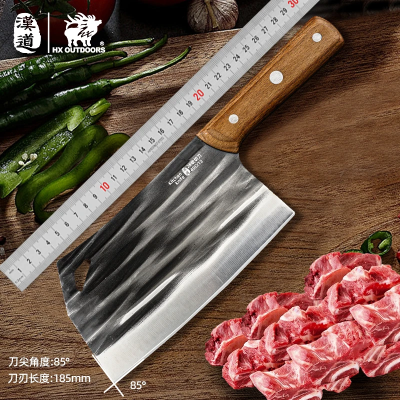 锻打斩切两用刀菜刀锋利家用切肉切菜刀厨师专用刀不锈钢斩骨刀具