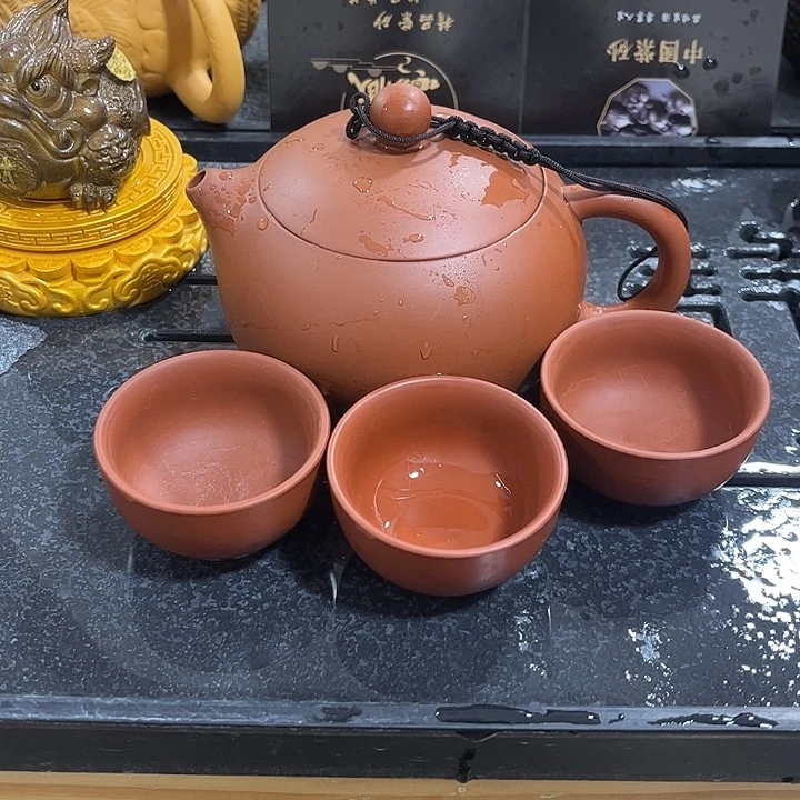 紫砂茶案紫砂壶一壶3杯