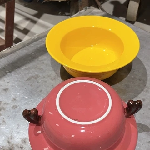 微瑕，口径13高度7紫，黄