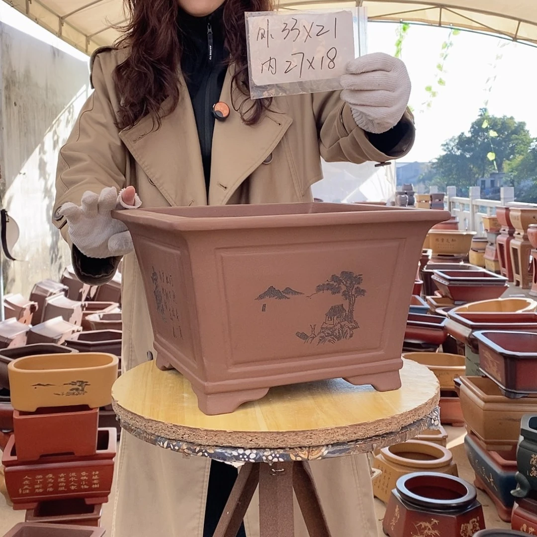 紫砂花盆紫砂花盆