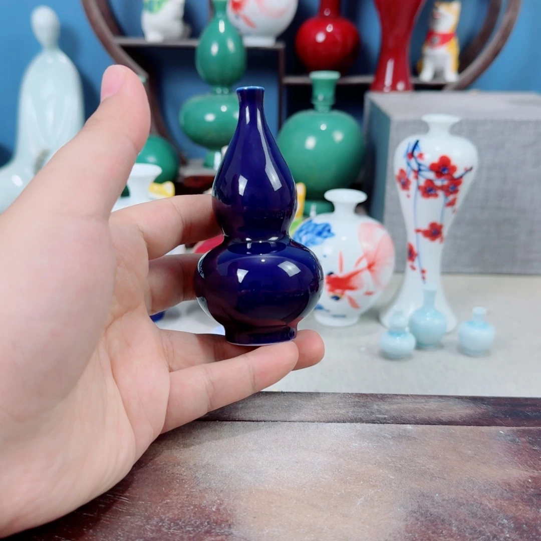 陶瓷手工小花器摆件