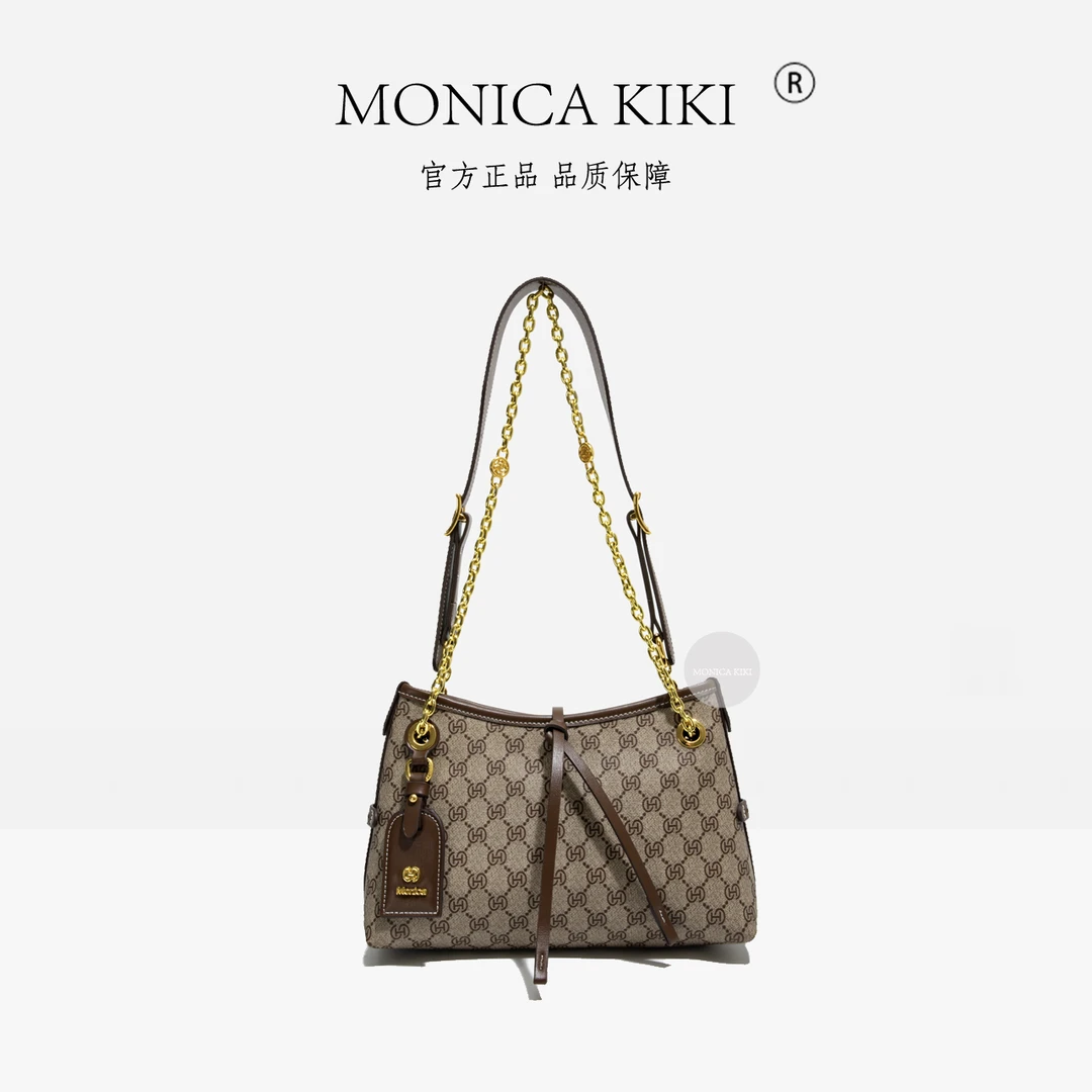 轻奢印花复古托特包包女2025新款百搭休闲单肩斜挎包大容量购物袋