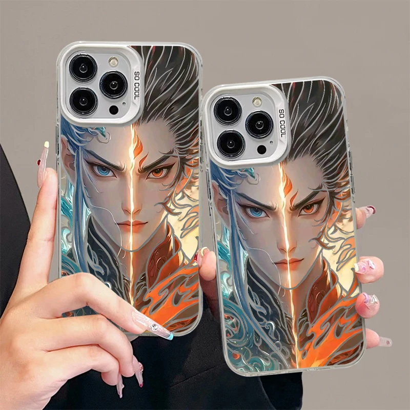 SMBLCE灵珠魔丸哪吒敖丙适用iphone16元气手机壳华为vivo小米oppo