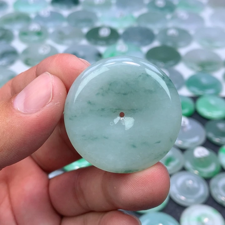 颈饰未镶嵌翡翠缅甸天然A货翡翠37.3-6.3