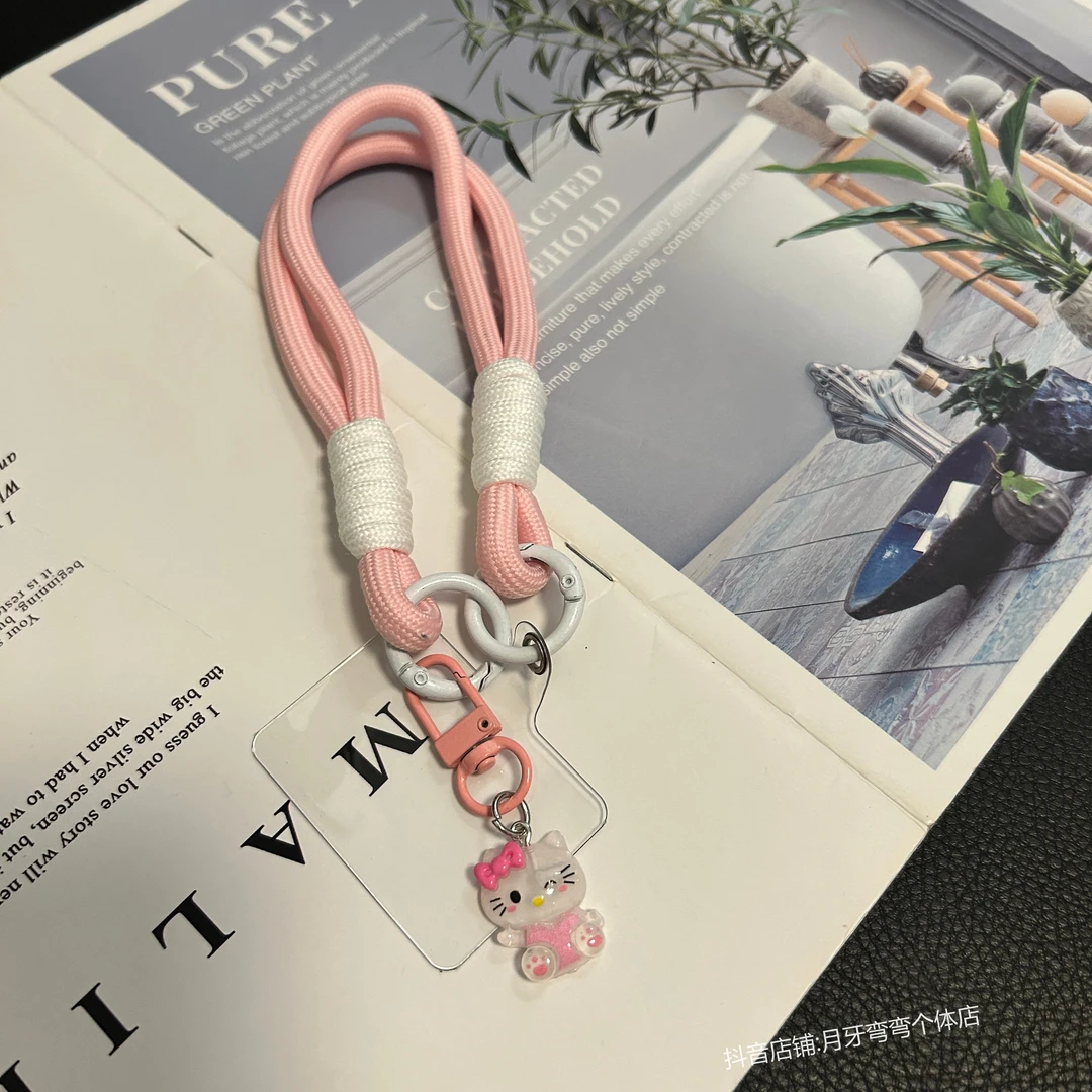 闺蜜礼物挂饰卡通挂绳短款通用百搭手机挂件钥匙扣防丢腕带手提绳