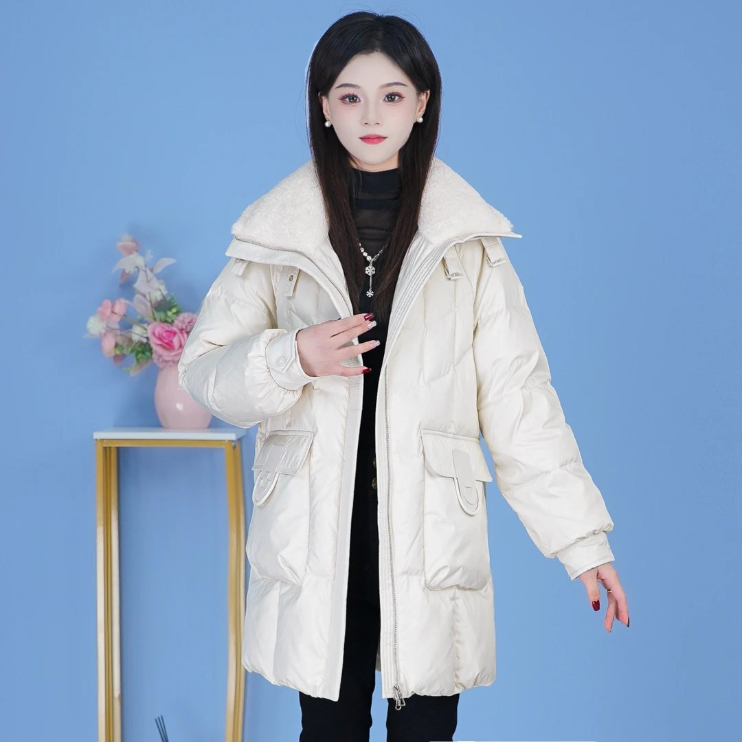 【SJYF5133】2024年秋冬新款时尚洋气宽松保暖加厚休闲显瘦羽绒服