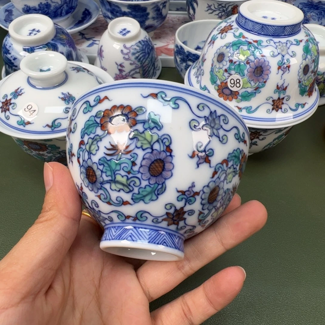 陶瓷景德镇纯手工纯手绘茶具木木16