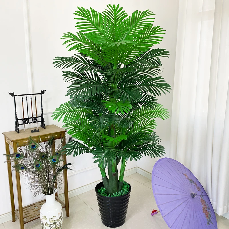 仿真绿植假绿植散尾葵大型室内盆栽装饰摆件仿真花摆设仿真发财树