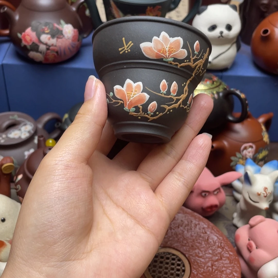 茶杯紫砂紫砂主人杯80vc