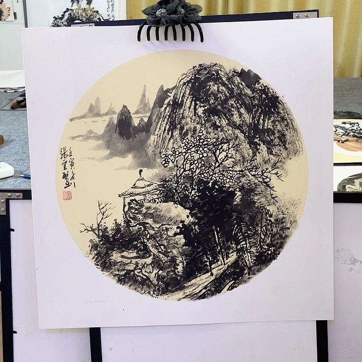 国画张圣敏先生纯手绘作品