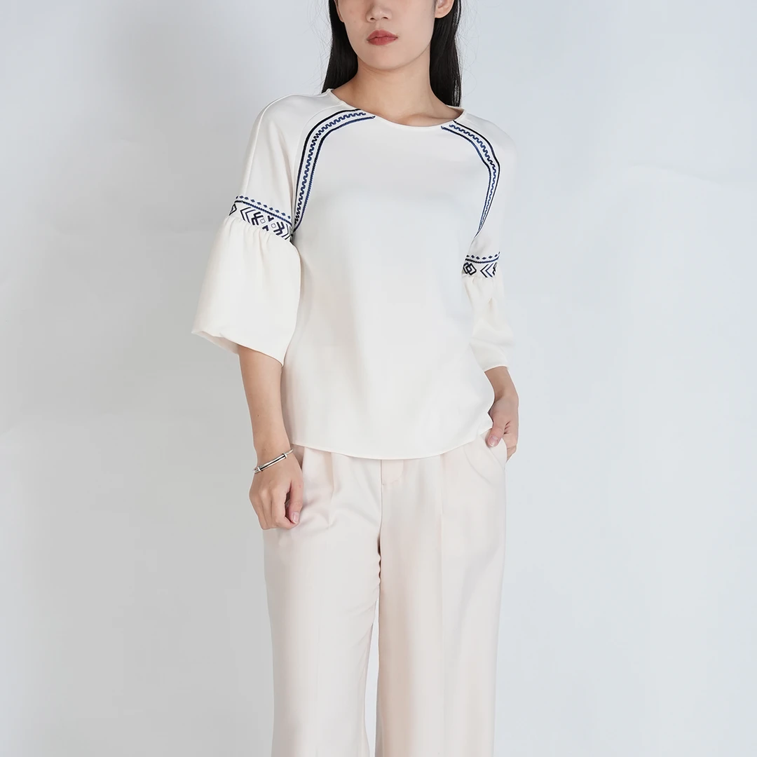 中国风短款百搭短袖女士上衣YECL040103