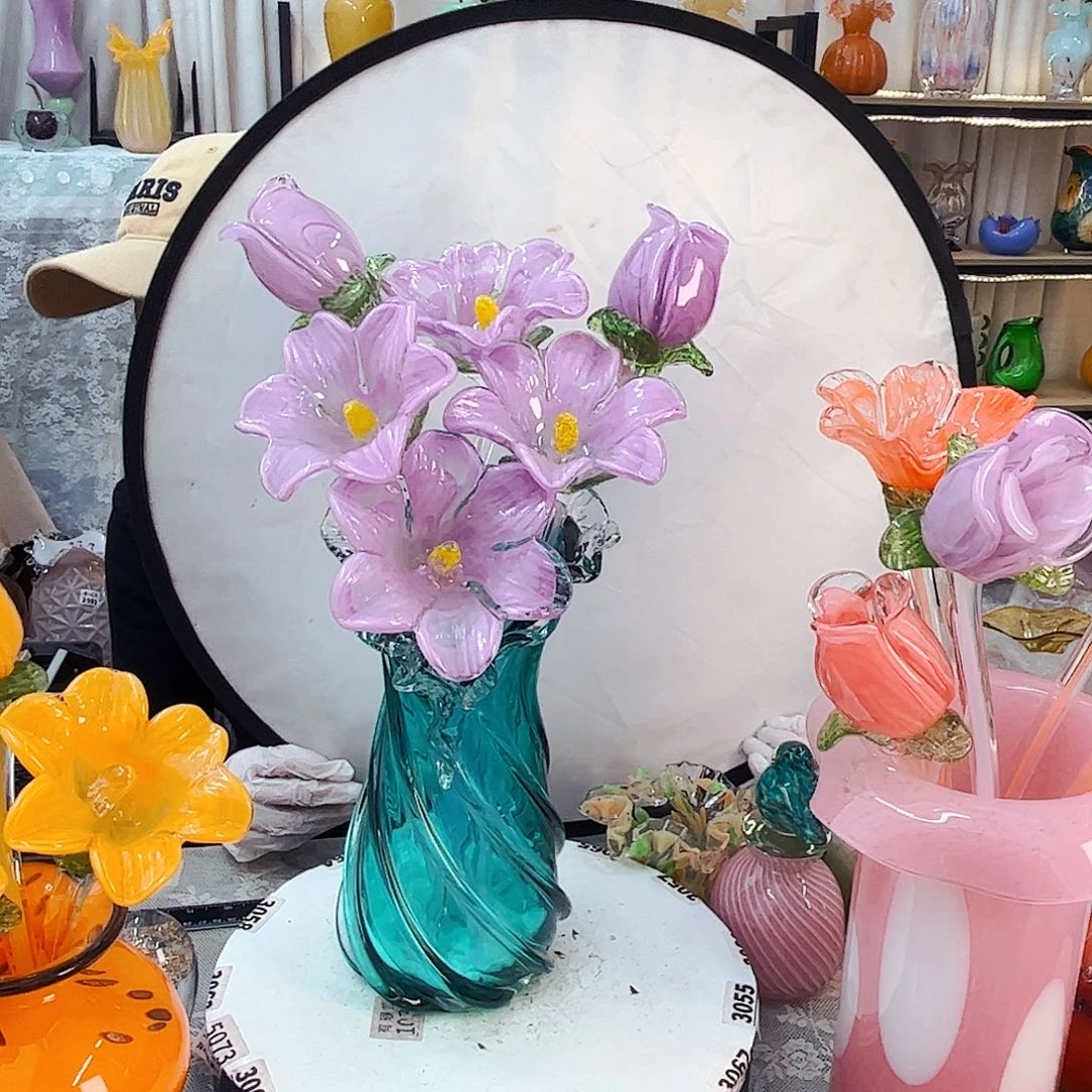 6花1瓶 福利家悦琉璃工艺品