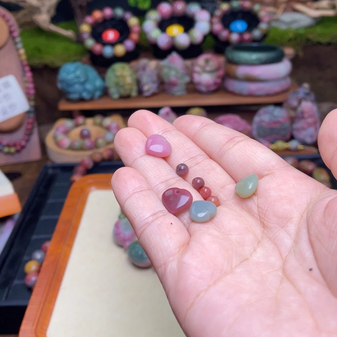 玛瑙/玉髓珠宝半成品未镶嵌?***✿盐源玛瑙爱心