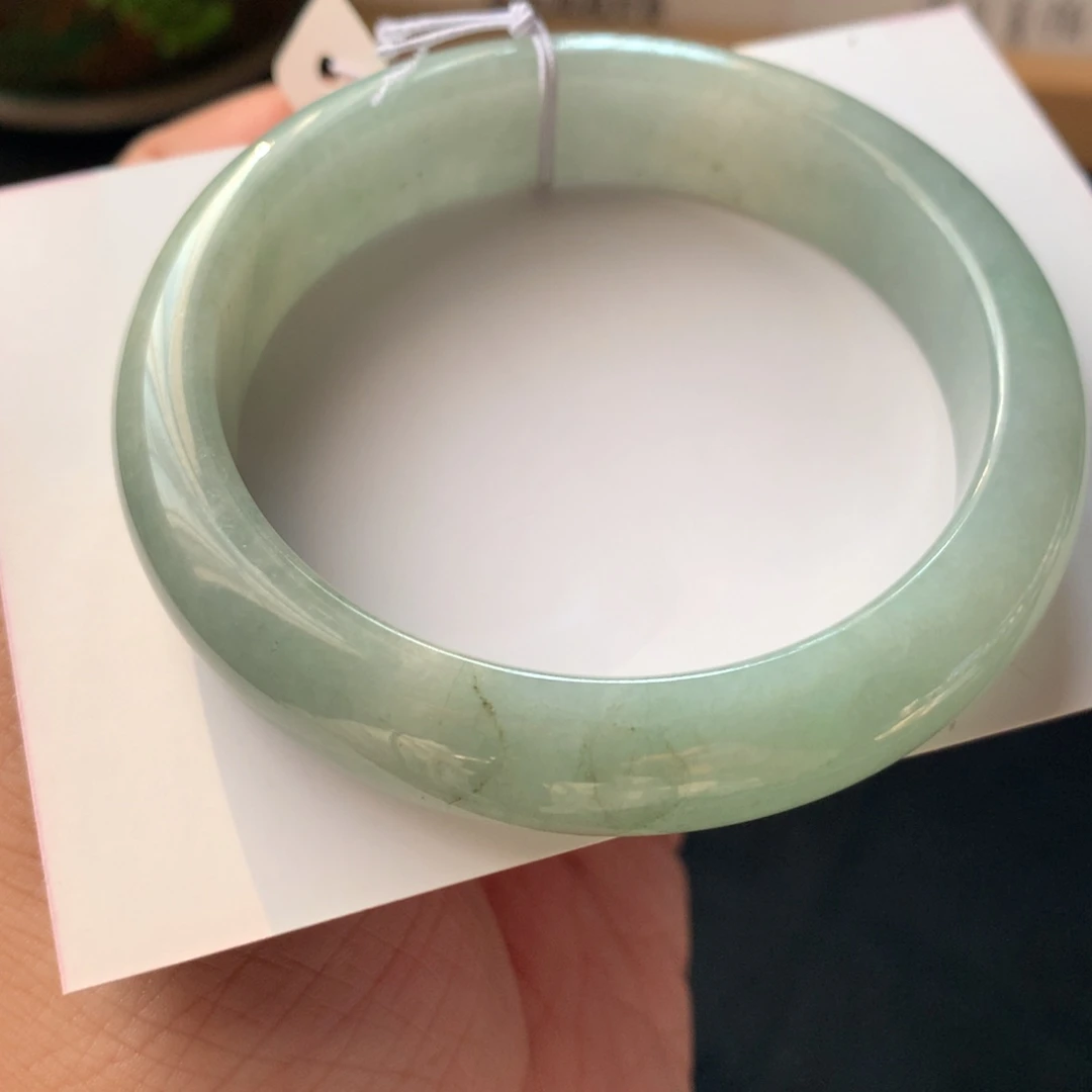 翡翠未镶嵌手镯33号53.5-12.5-7.9