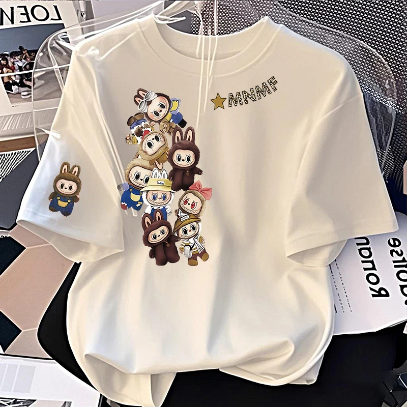 【6-3最新】2025纯棉男女同款纯棉T恤短袖t恤男女夏季ins潮宽松印花