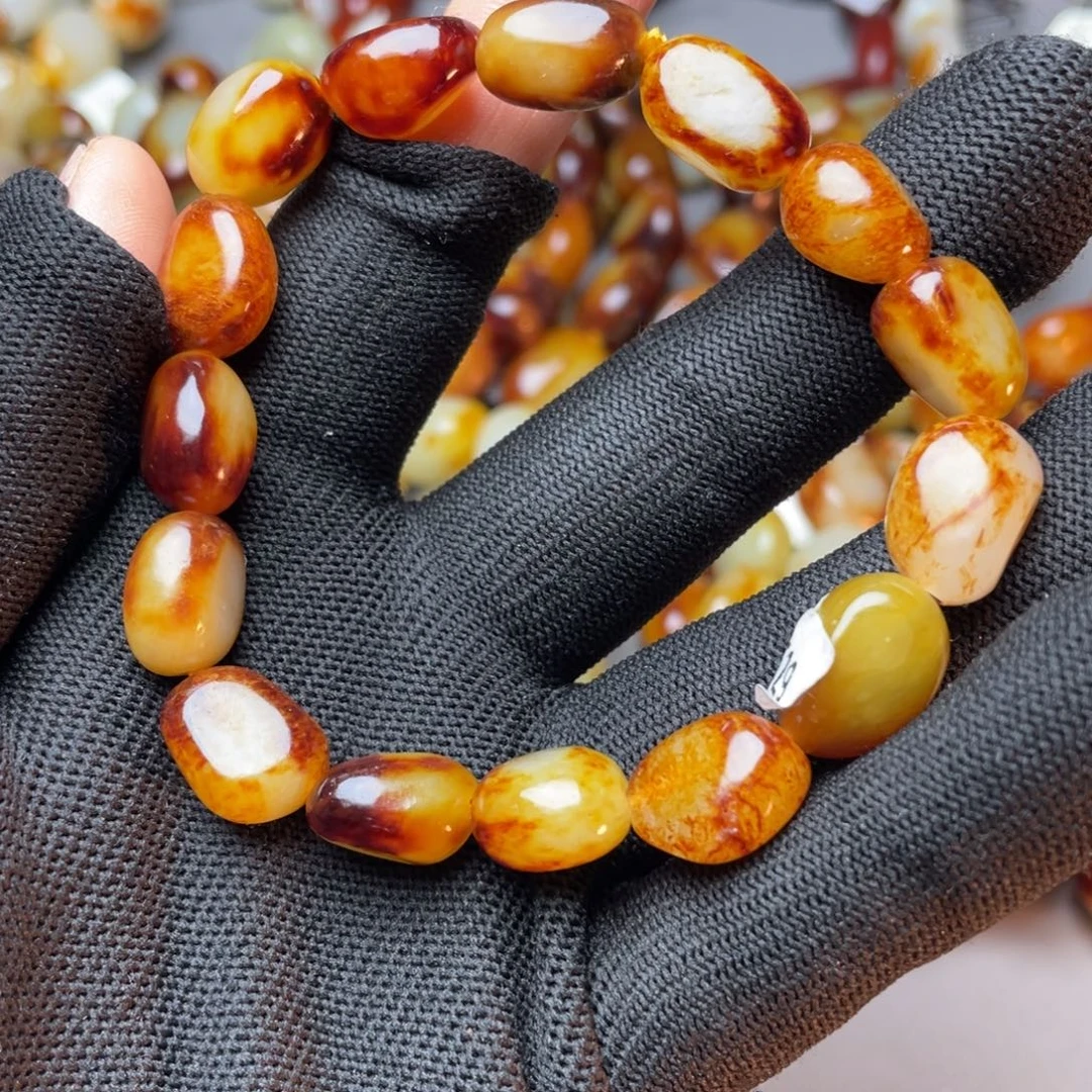 和田玉未镶嵌手链