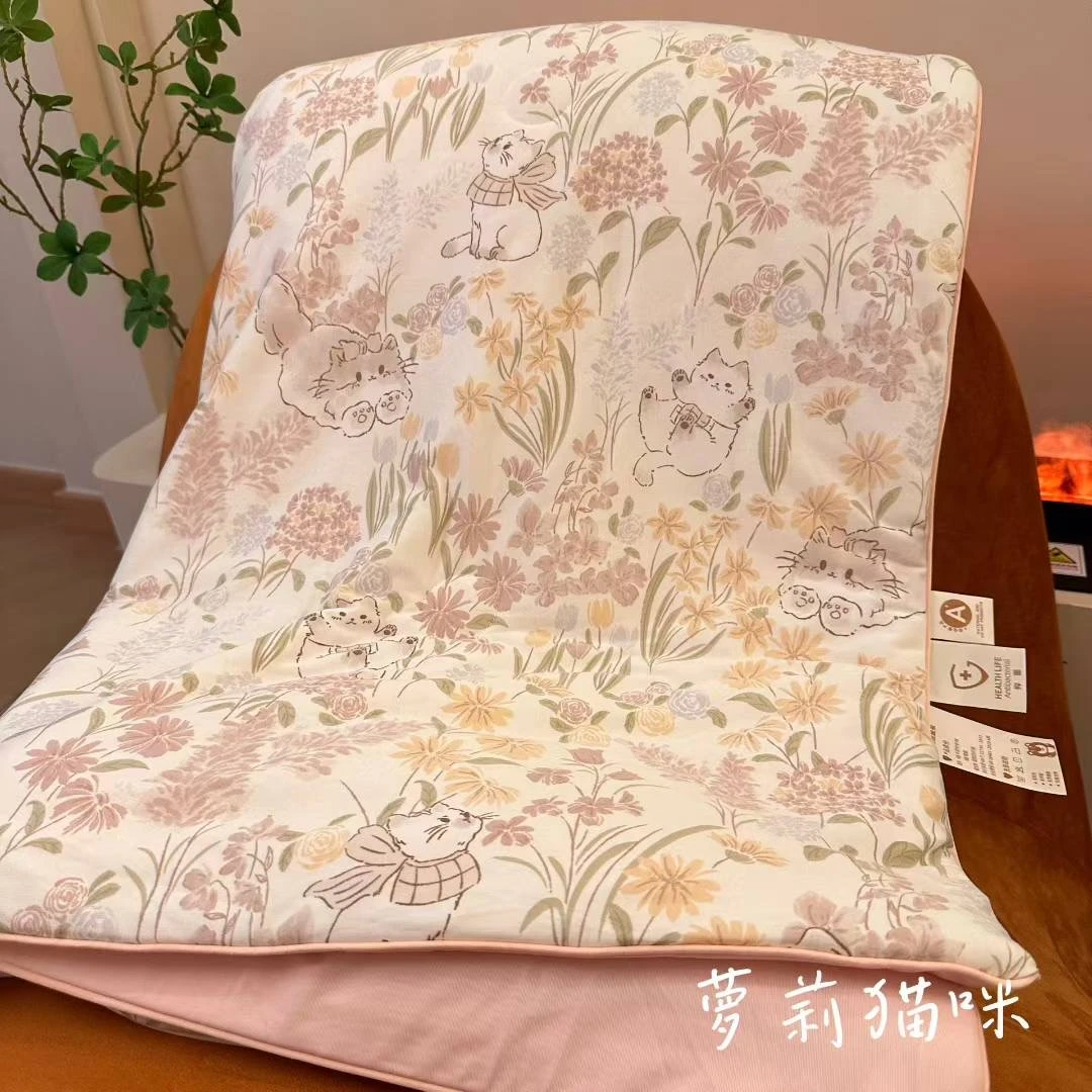小冰皮升级版夏凉被凉感空调被针织棉A类可机洗小清新学生被