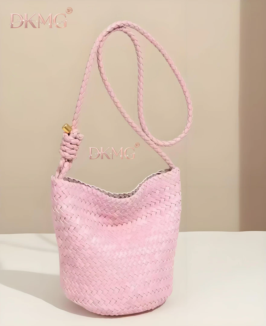 [琳子专属]复古手工编织水桶新款夏季时尚腋下新款B2505