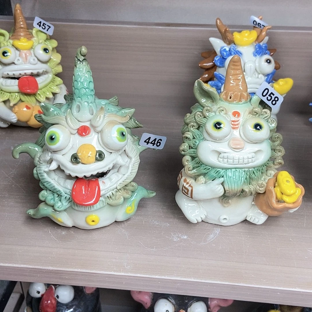 摆件D*T直播间手工陶瓷摆件446组合