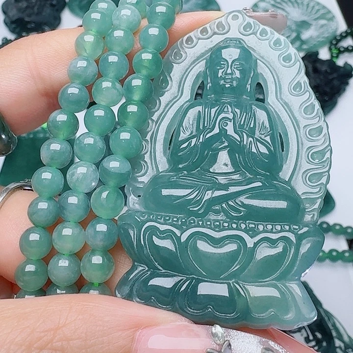 翡翠未镶嵌颈饰111