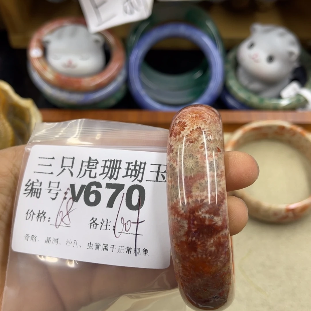 淡***…硅化珊瑚（珊瑚玉）未镶嵌h