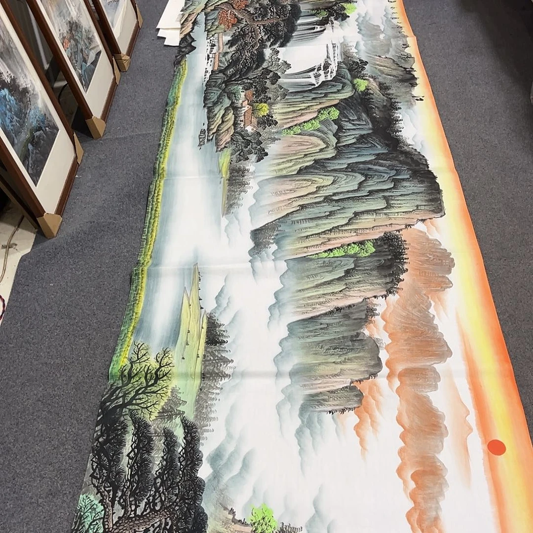 国画HT精品国画作品4.2米✖️1米