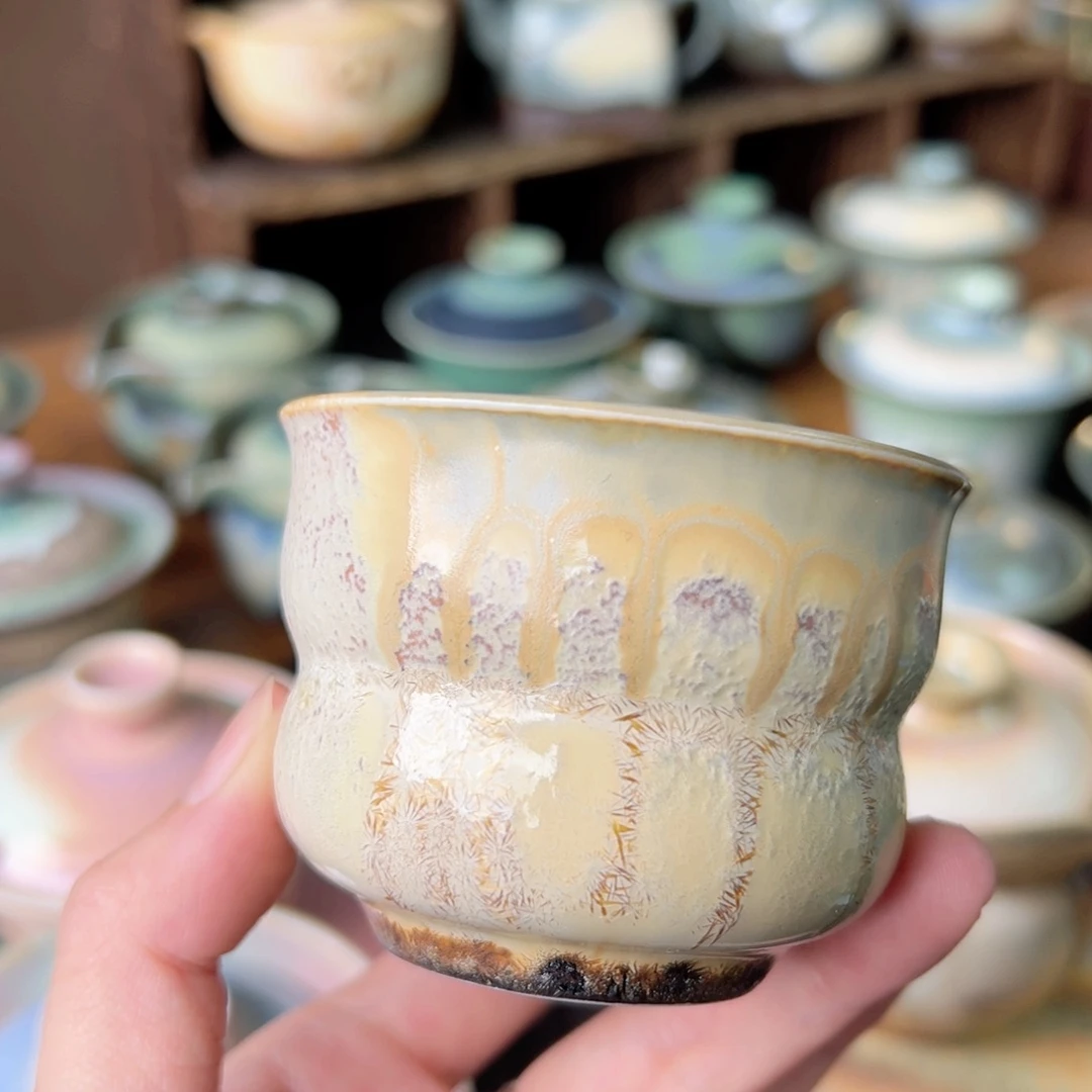 杯花**酱景德镇柴烧手作茶器