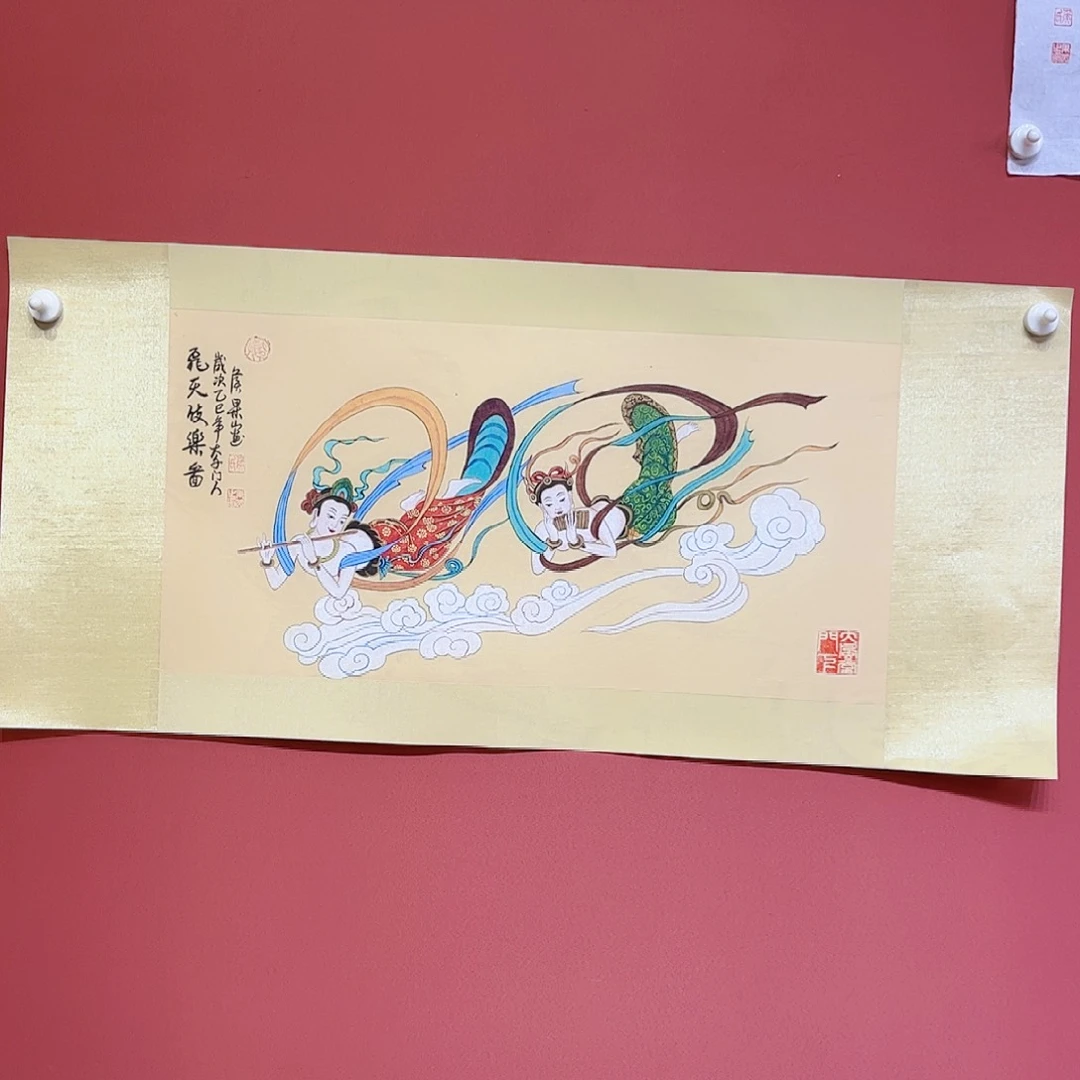 国画侯果山老师亲笔手绘作品朵