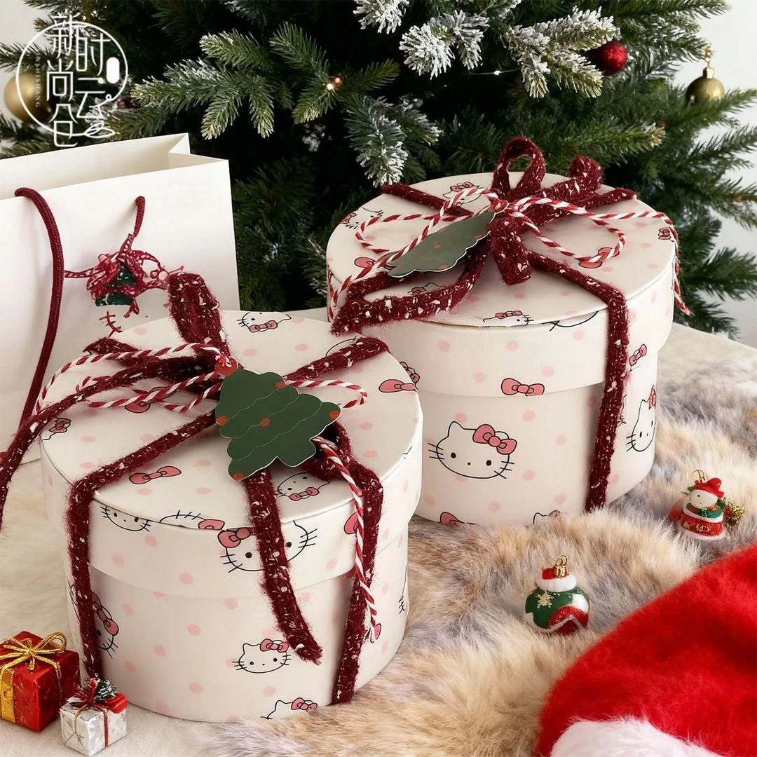 圣诞节苹果花束kitty礼盒平安夜圣诞礼物送朋友手工diy花艺包装